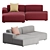 Modern 2-Seater Connect Sofa by Muuto 3D model small image 3