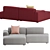 Modern 2-Seater Connect Sofa by Muuto 3D model small image 6