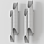 Timeless Brass Double Cut Wall Sconce 3D model small image 2