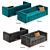 Sophisticated Forte Sofa Collection 3D model small image 4