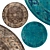 Elegant Circle Rugs | No. 182 3D model small image 1