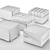 Compact and Stylish Bed-Pouf Set 3D model small image 13