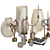 14-Piece Decorative Set: Elegant and Versatile 3D model small image 9