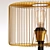 Aria Metallic Table Lamp 3D model small image 3