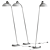 Kaiser Idell 6556F: Elegant Danish Floor Lamp 3D model small image 2