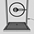Urban Loft Black Metal Floor Lamp 3D model small image 3