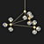 Sleek Sputnik Black Chandelier 3D model small image 5