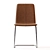 Pony Luxury Leather Chair 3D model small image 3