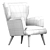 Pomegranate Blues Gobelin Armchair: Timeless Elegance 3D model small image 5