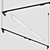 Sleek Metal Pendant Lamp: Armonia S by DGA 3D model small image 1