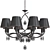 Eurosvet Salita Chandelier Set 3D model small image 6