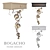 Heri OM Console: Elegant Steel and MDF Design 3D model small image 1
