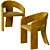 Elegant Medusa Dining Chair 3D model small image 2