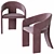 Elegant Medusa Dining Chair 3D model small image 4