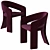 Elegant Medusa Dining Chair 3D model small image 5