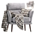 GAIA Minimalist Armchair: Sleek & Stylish 3D model small image 1