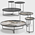 Sleek Billy Coffee Table by Cattelan Italia 3D model small image 1