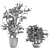 Zen Bliss: Jade Plants Set 3D model small image 4