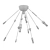 Modern Axis 9-Arm Chandelier 3D model small image 2