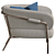Modern Millimeter Armchair 3D model small image 2