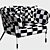 Modern Millimeter Armchair 3D model small image 4