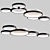 Modern Ring Ceiling Lamp 3D model small image 2