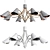 Modern Lovato Chandelier Set 3D model small image 1