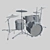 Pearl DMP905/C213 Drum Set: 5-Piece Configuration 3D model small image 6