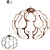 Elegant Bogates 431/1 Drops Pendant 3D model small image 1
