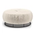 Velvet Round Metal Base Pouf Set 3D model small image 4