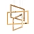 Gilded Glow: Cole 24" LED Pendant 3D model small image 1