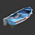 Vintage fishing boat 3D model small image 2