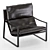 Sleek Leather Armchair: David 3D model small image 5