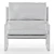 Sleek Leather Armchair: David 3D model small image 7