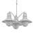 Vintage Brass Gold Adjustable Chandelier 3D model small image 2