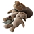 Giant Plush Bear: 100cm Tall 3D model small image 4