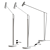 Sleek Crane LED Desk Lamp 3D model small image 2