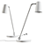Elegant Up Desk Lamp by Contardi 3D model small image 3