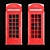 Classic London Phone Booth 3D model small image 3