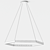 Hexa 1 Black Pendant: Sleek French Design 3D model small image 3