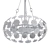 Sleek Gold Ring Chandelier 3D model small image 2