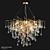 Elegant Branching Chandelier 3D model small image 1