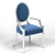 Caracole Regal Dining Chair: Elegant Design & Comfort 3D model small image 2