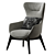 Elegant Nicoline Italia Iseo Armchair 3D model small image 1