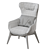 Elegant Nicoline Italia Iseo Armchair 3D model small image 6