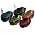 Reflex Color Bathtub: Harmony in Transparent Luxury 3D model small image 4