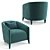 Luxurious Fendi Casa Sabrina: Elegant Armchair 3D model small image 3