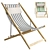 Sunset Serenity Beach Chair 3D model small image 1