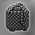 Safavieh Chelsea Round Tray Ottoman 3D model small image 7