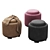 Safavieh Chelsea Round Tray Ottoman 3D model small image 10